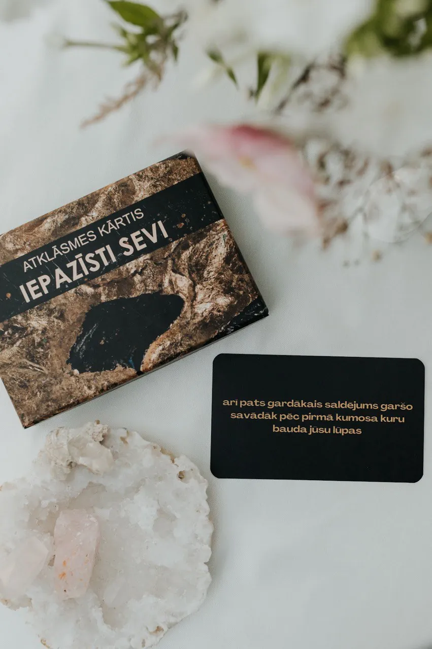 Atklāsmes kārtis «Iepazīsti sevi» — kārts tuvplānā